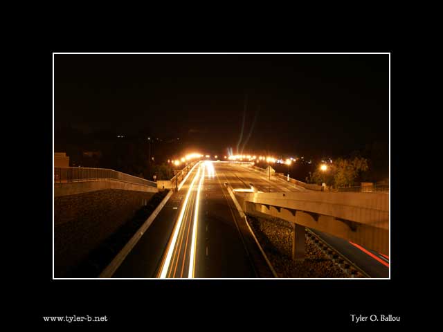 Folsom-Auburn Bridge at Night