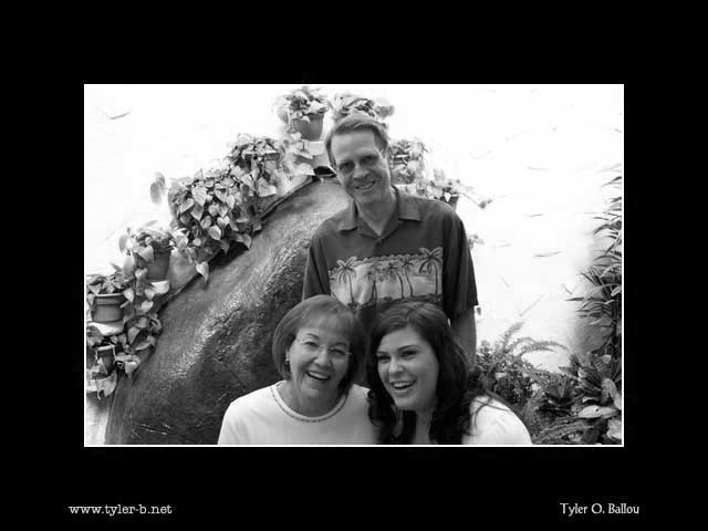My Mother, Father, and Niece (B&W)